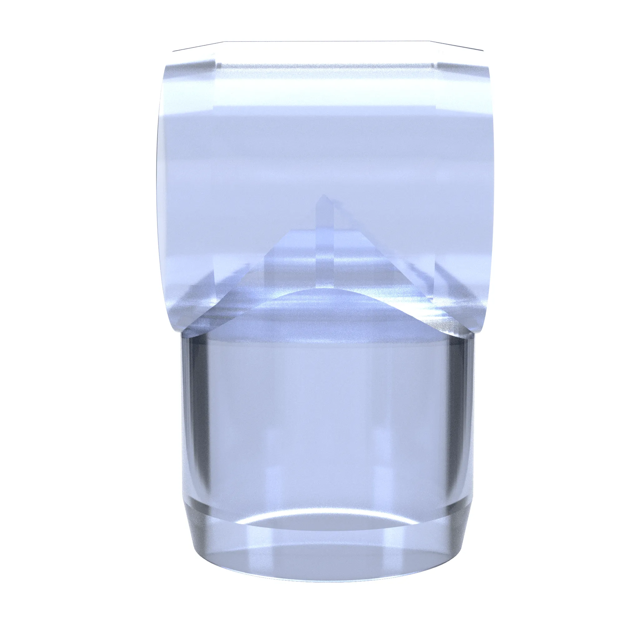 3/4 in. Slip Sling PVC Tee, Furniture Grade - Clear