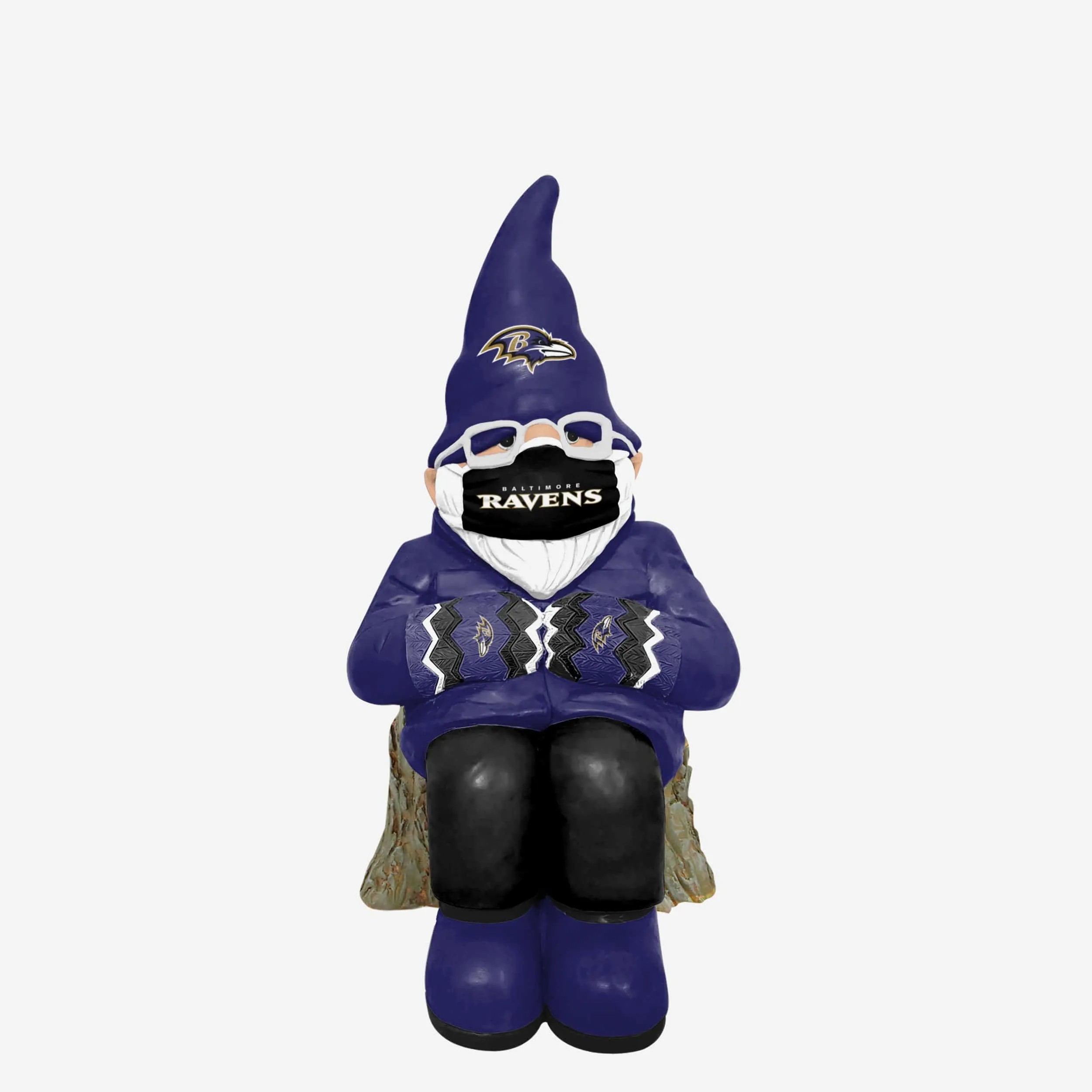 Baltimore Ravens Bundled Up Gnome
