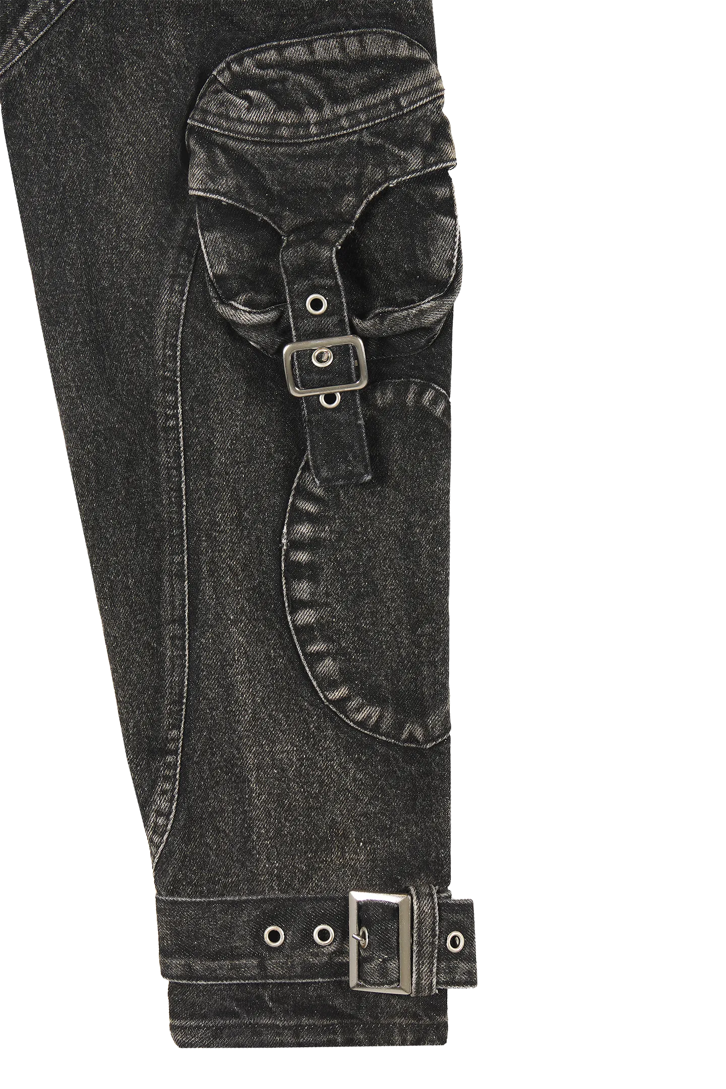 Black Cropped Denim Jacket