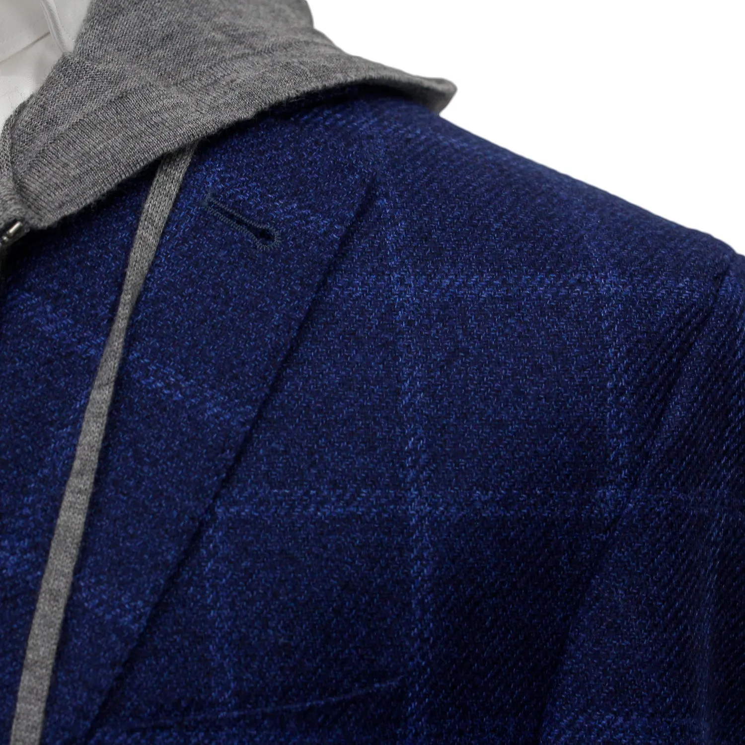 Blue Tonal Windowpane Check Connor Classic Fit Wool Sport Coat - Jack Victor