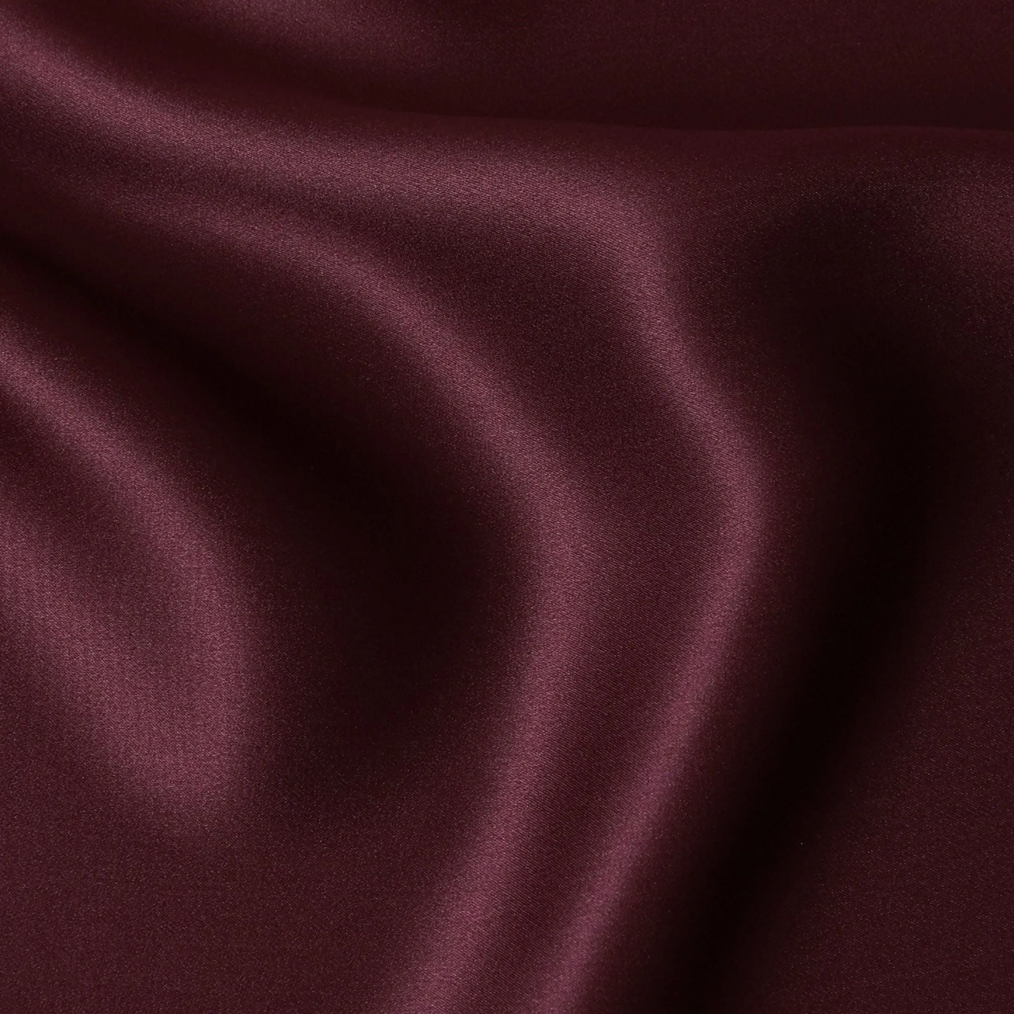 Burgundy Elegance Pure Silk Satin Fabric, 110cm Wide - Buy Online-D18368