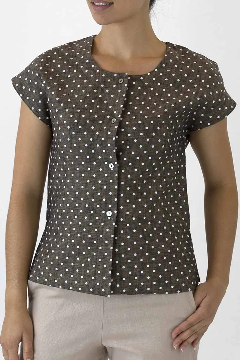 Cap Sleeve Shell Button Jacket KL-02