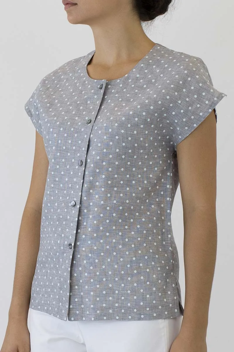 Cap Sleeve Shell Button Jacket KL-02