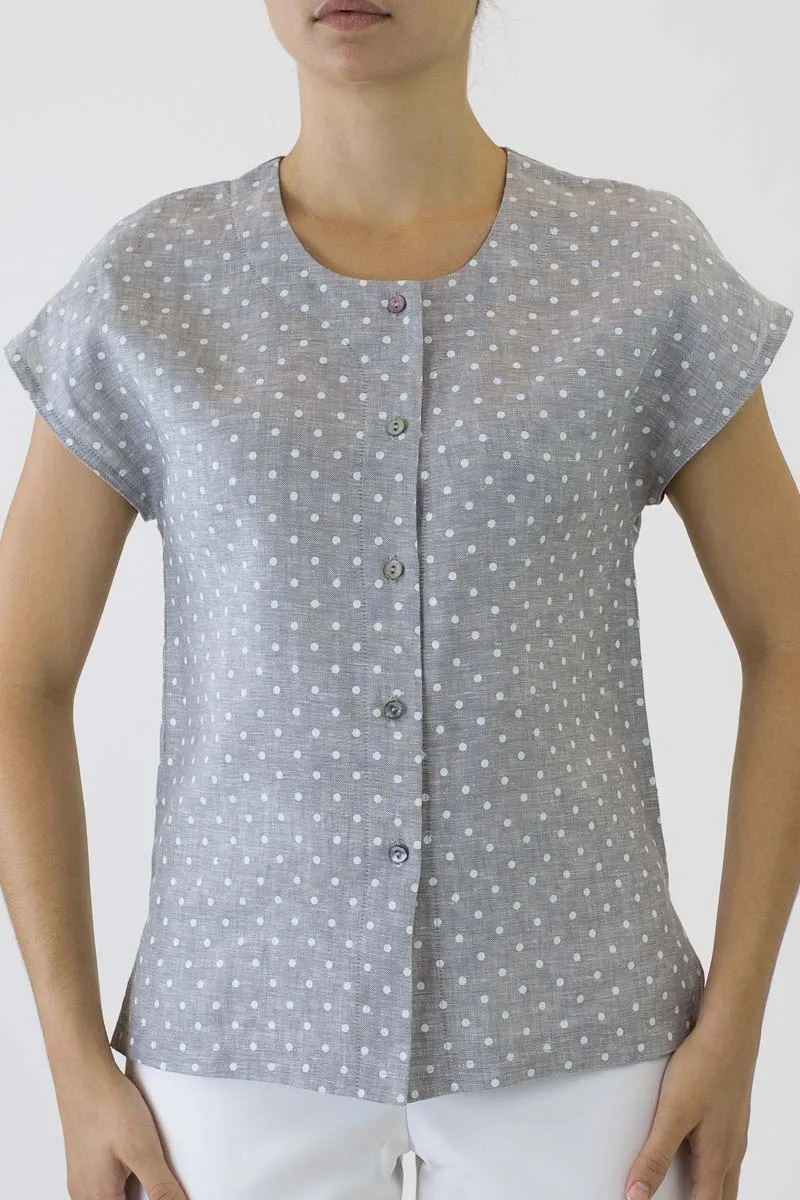 Cap Sleeve Shell Button Jacket KL-02