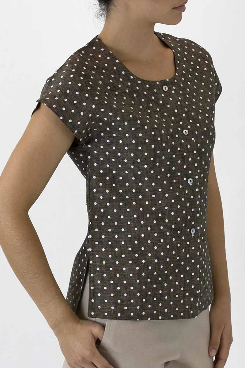 Cap Sleeve Shell Button Jacket KL-02