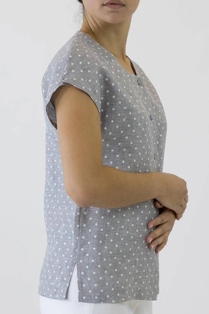 Cap Sleeve Shell Button Jacket KL-02