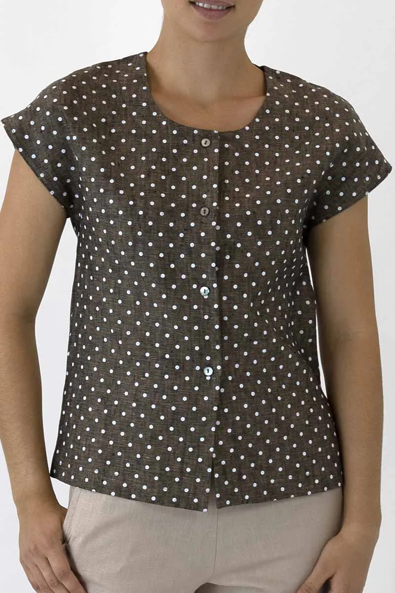 Cap Sleeve Shell Button Jacket KL-02