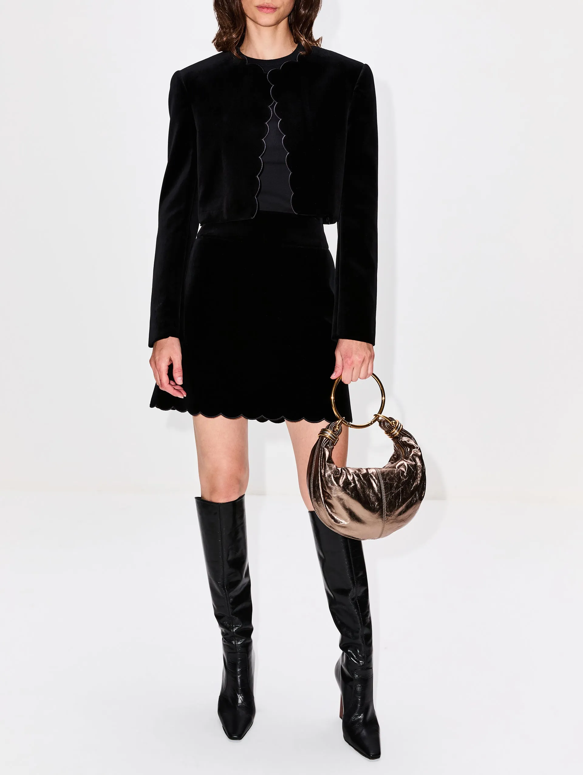 Double Twill Cropped Jacket
