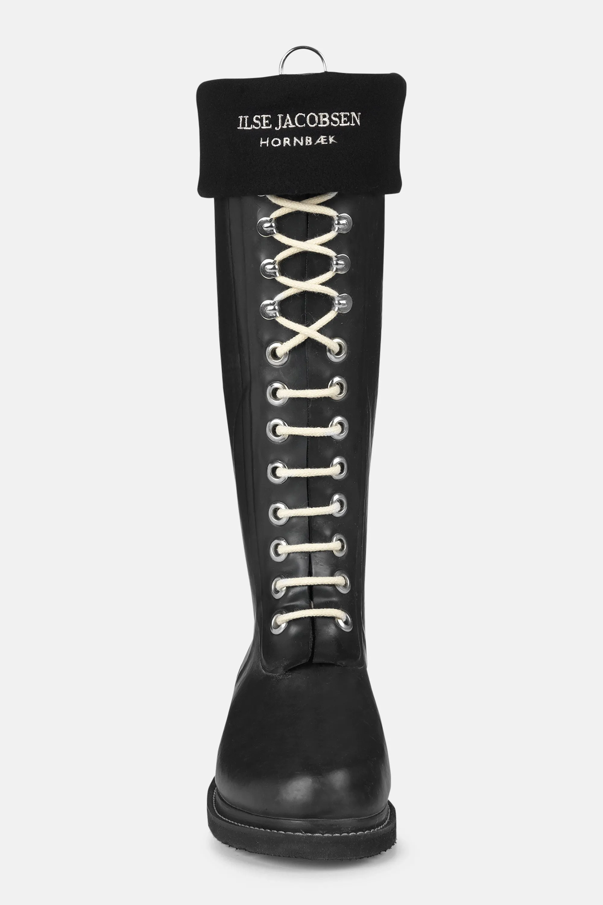 Fleece socks for RUB1 long rainboots - Black Creme