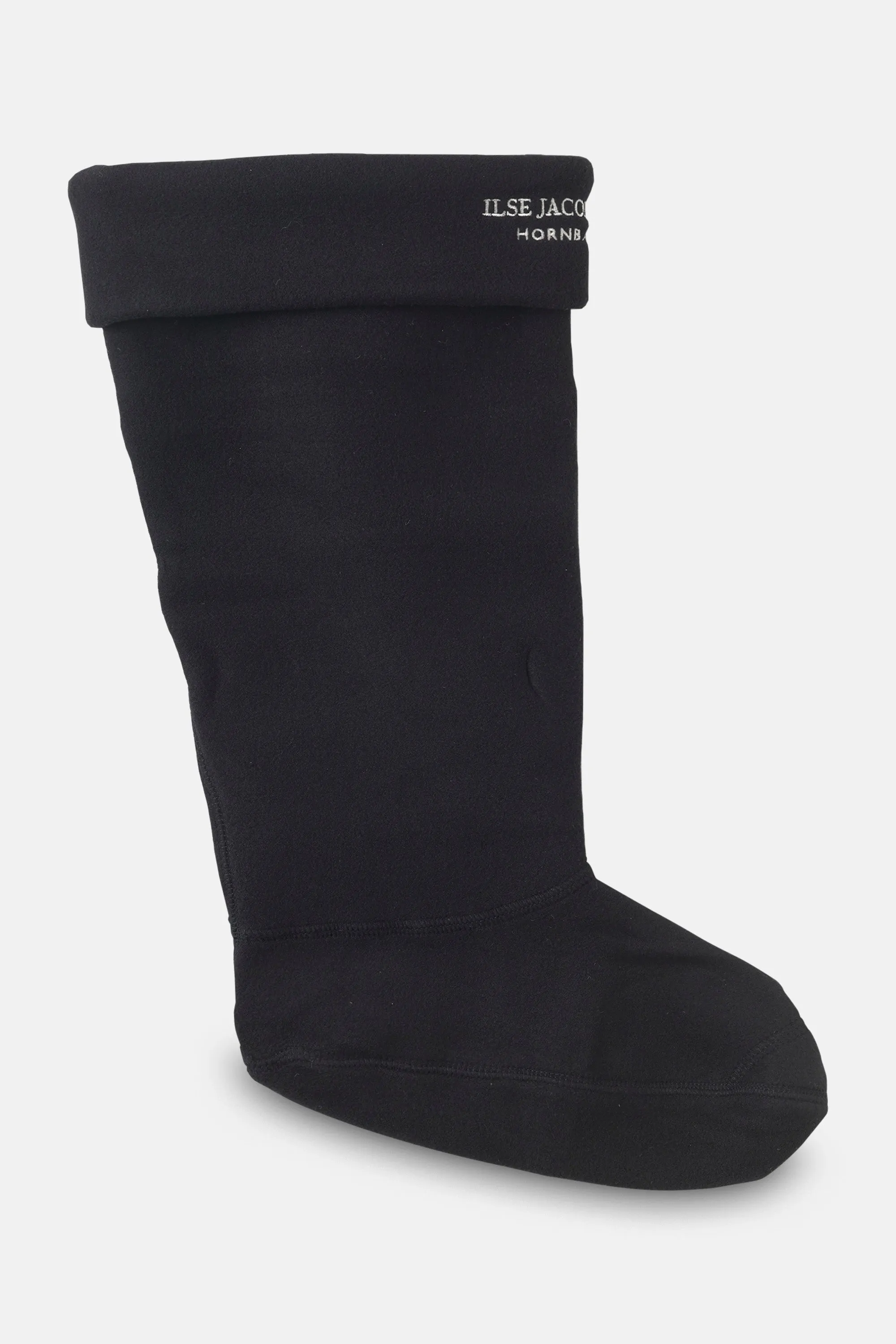 Fleece socks for RUB1 long rainboots - Black Creme