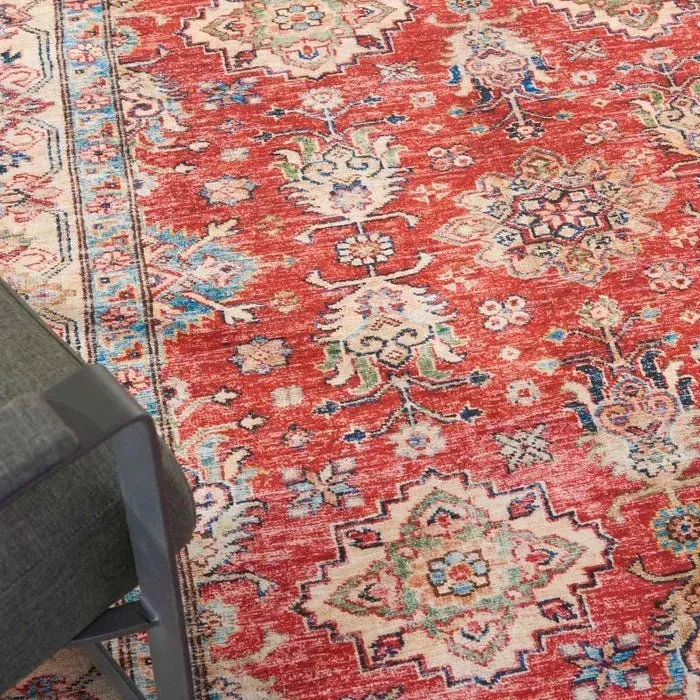 Fulton FUL01 Red Area Rug