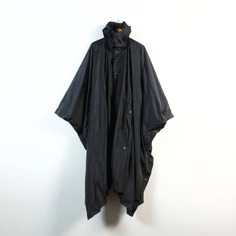 hooded poncho coat