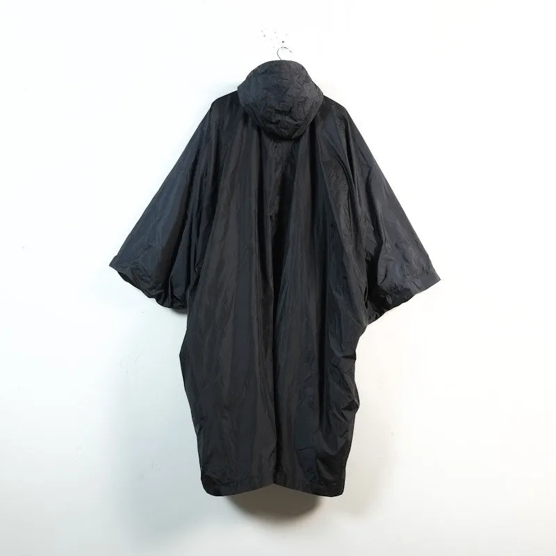 hooded poncho coat