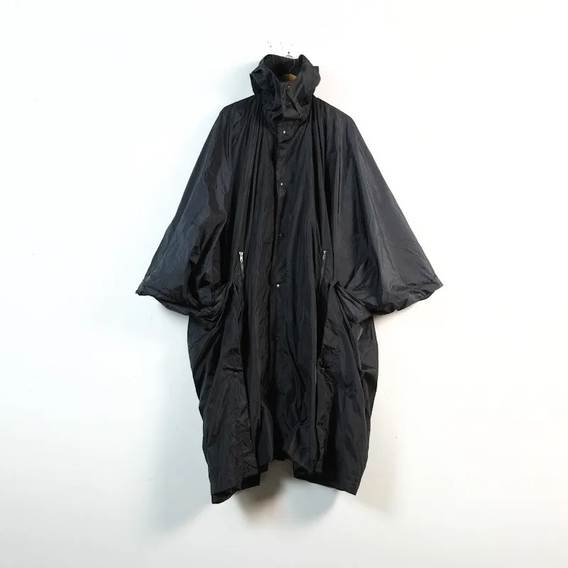 hooded poncho coat