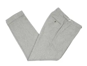 Luxire - Light Grey High Rise Flannel Trouser 48