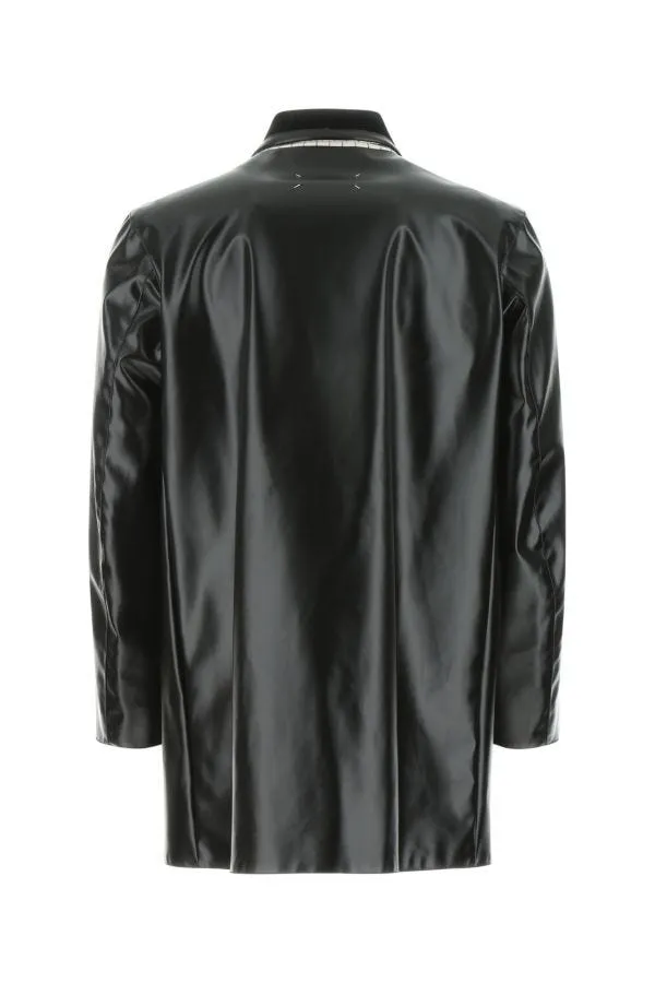 MAISON MARGIELA | Black PVC trench coat