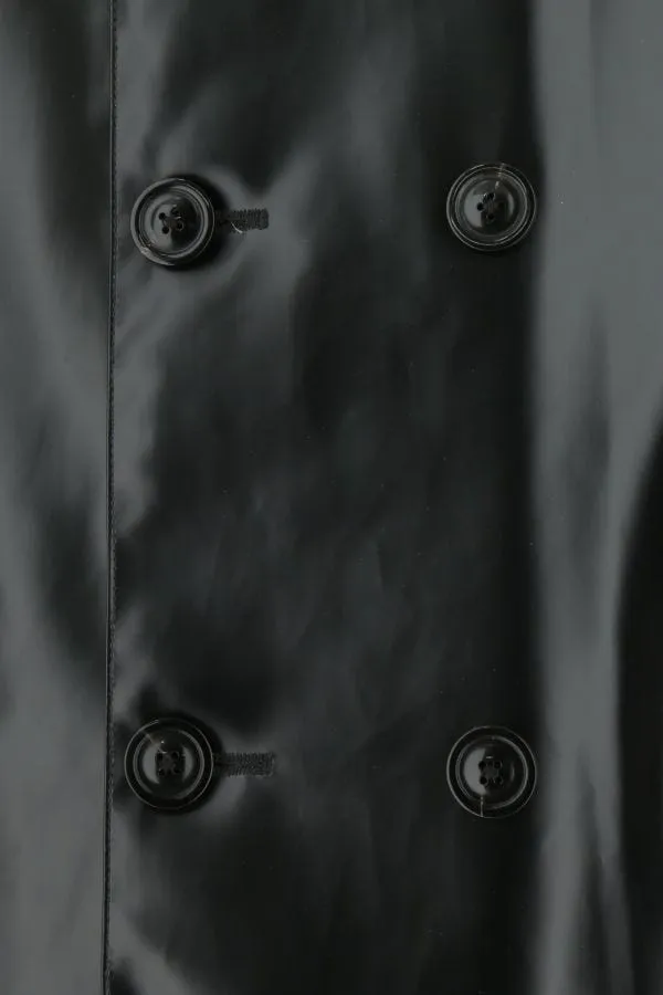 MAISON MARGIELA | Black PVC trench coat