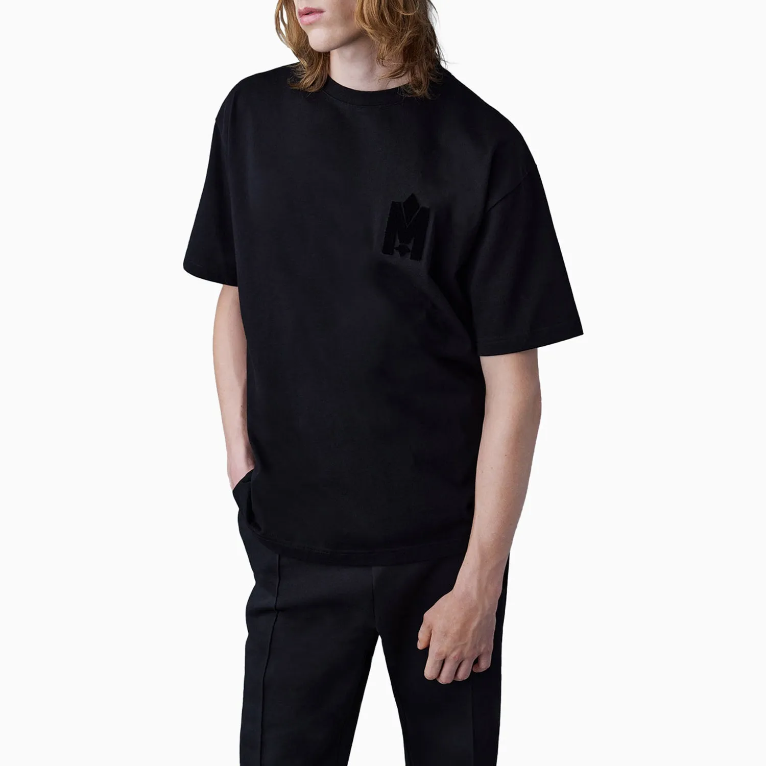 Men's Short Sleeve T-Shirt With Velvet Logo