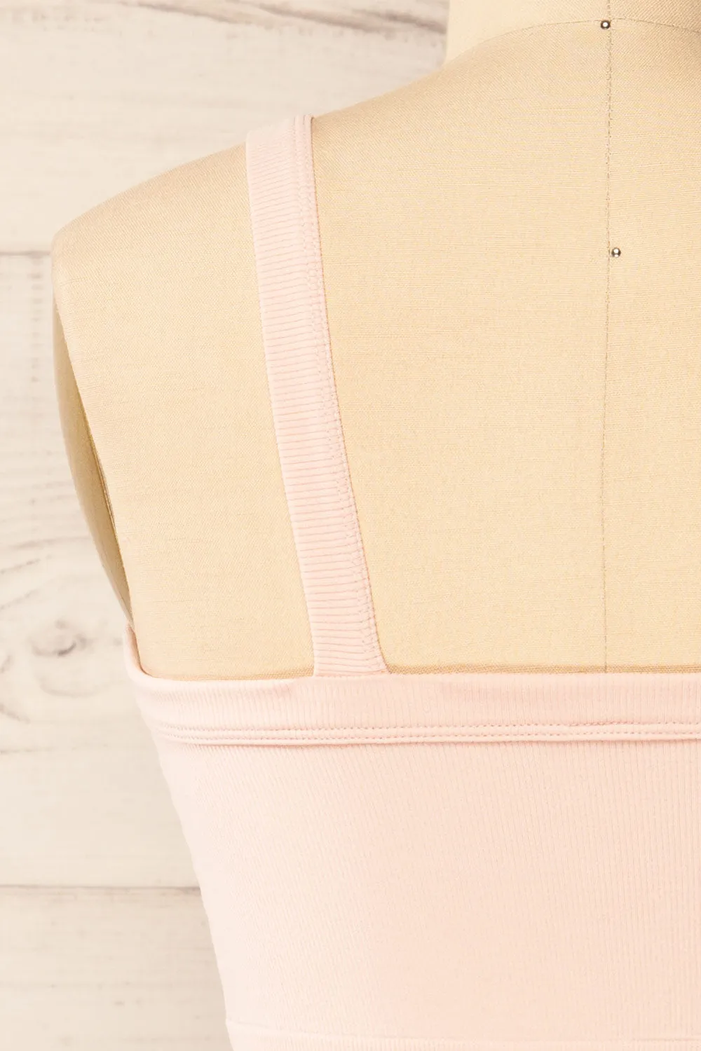 Merignas Blush | Cropped Ribbed Cami