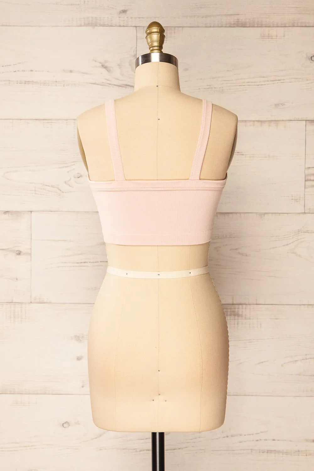 Merignas Blush | Cropped Ribbed Cami