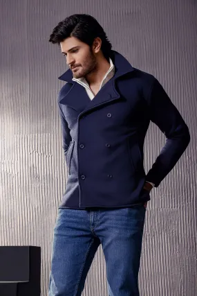 Navy Blue Pea Coat