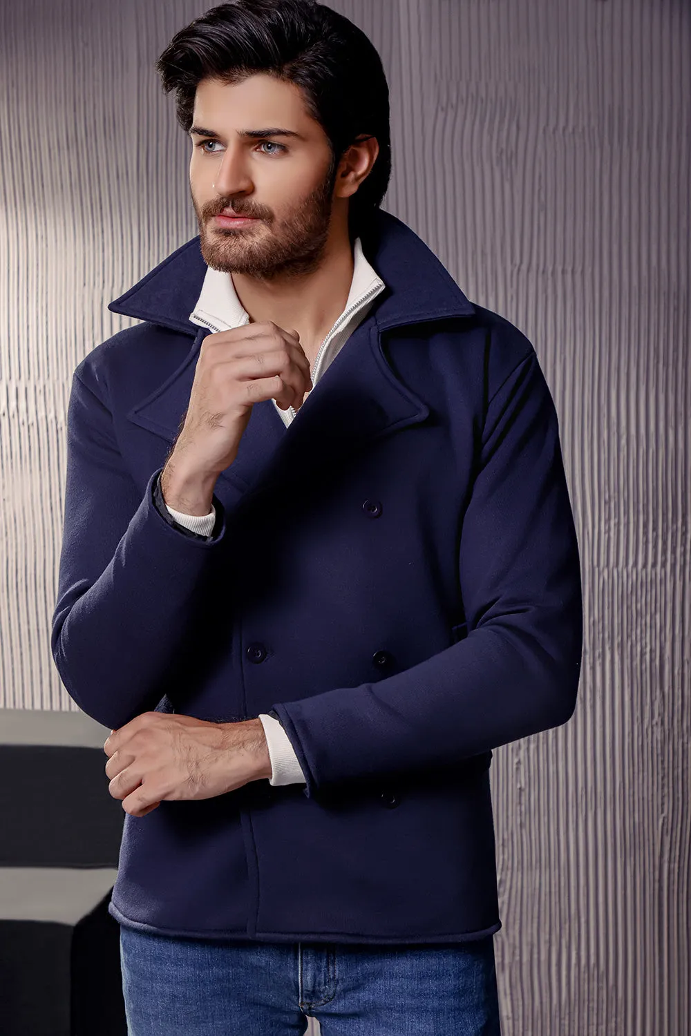 Navy Blue Pea Coat