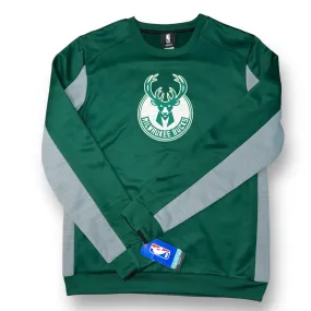 NEW! Boys NBA Size YXL 14/16 Milwaukee Bucks Basketball Pullover