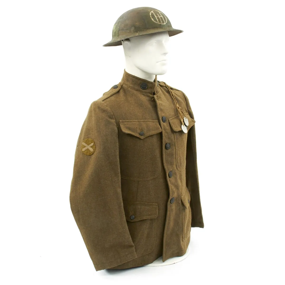 Original U.S. WWI 32nd Division 324th Field Artillery Named Grouping