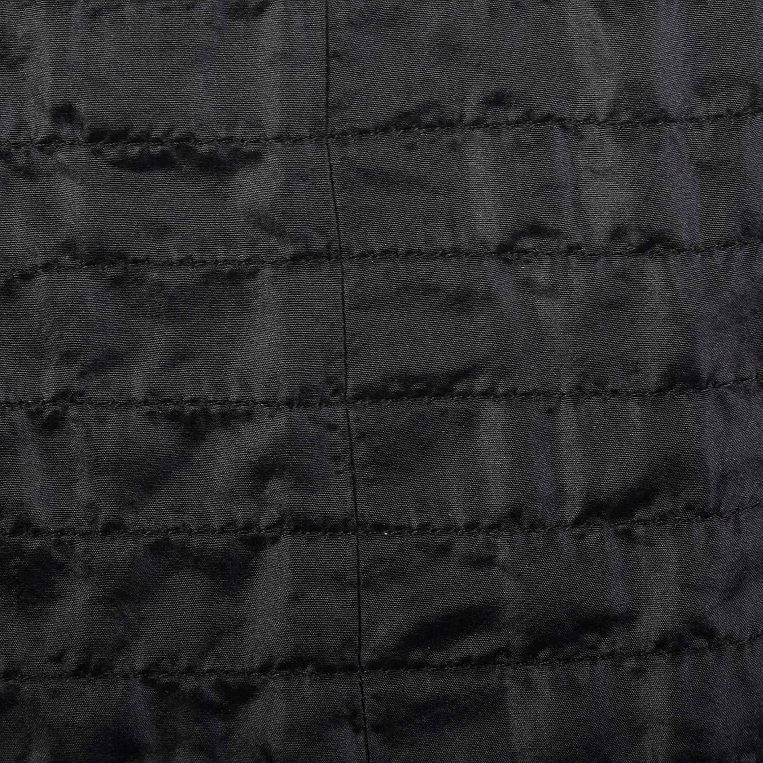 Small 1950s Black Quilted Underpinning Slip