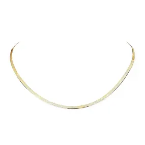 Small Liquid Gold Herringbone Necklace | Ready to Ship