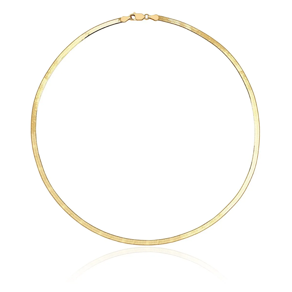 Small Liquid Gold Herringbone Necklace | Ready to Ship