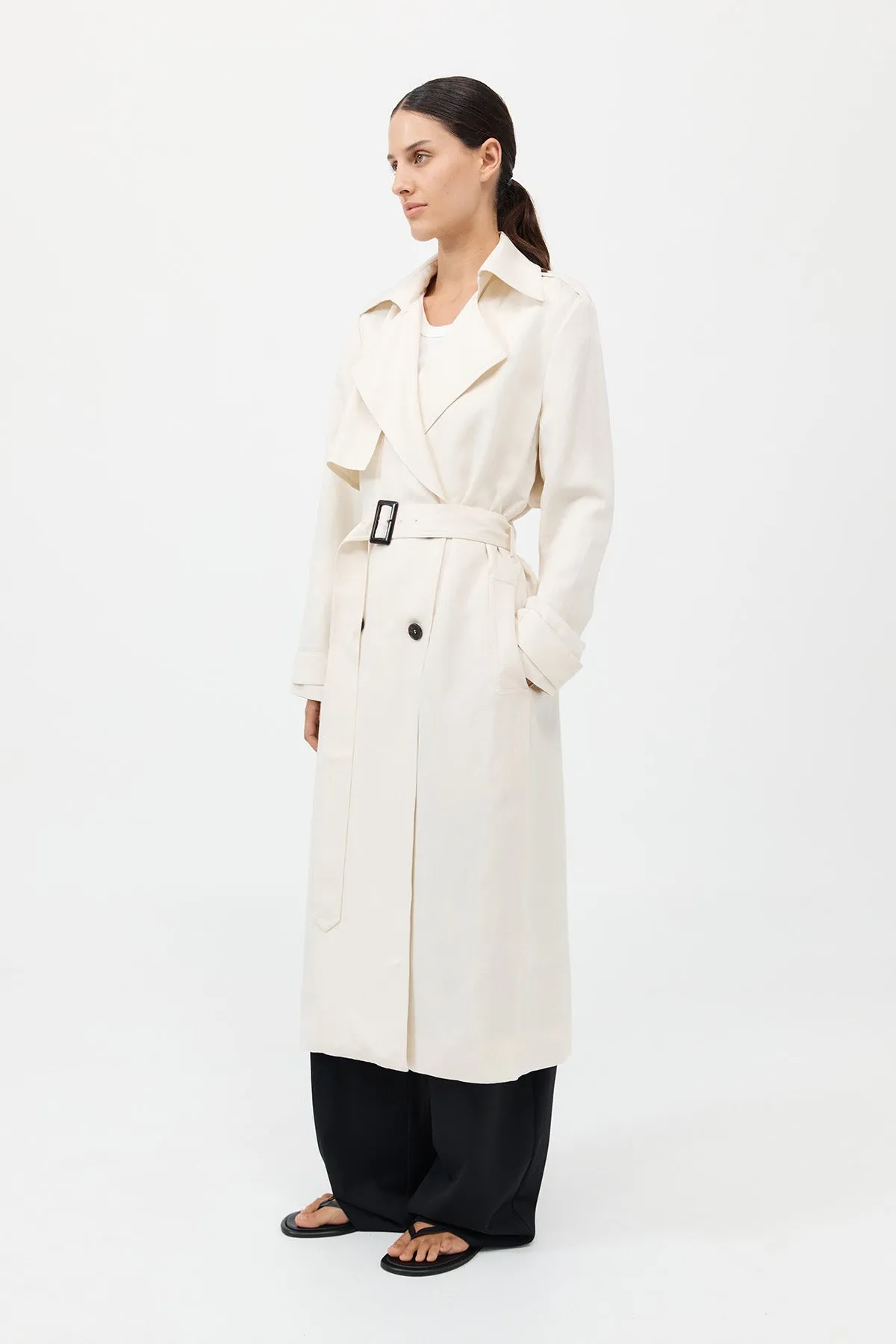 Soft Tailored Trench - Tofu