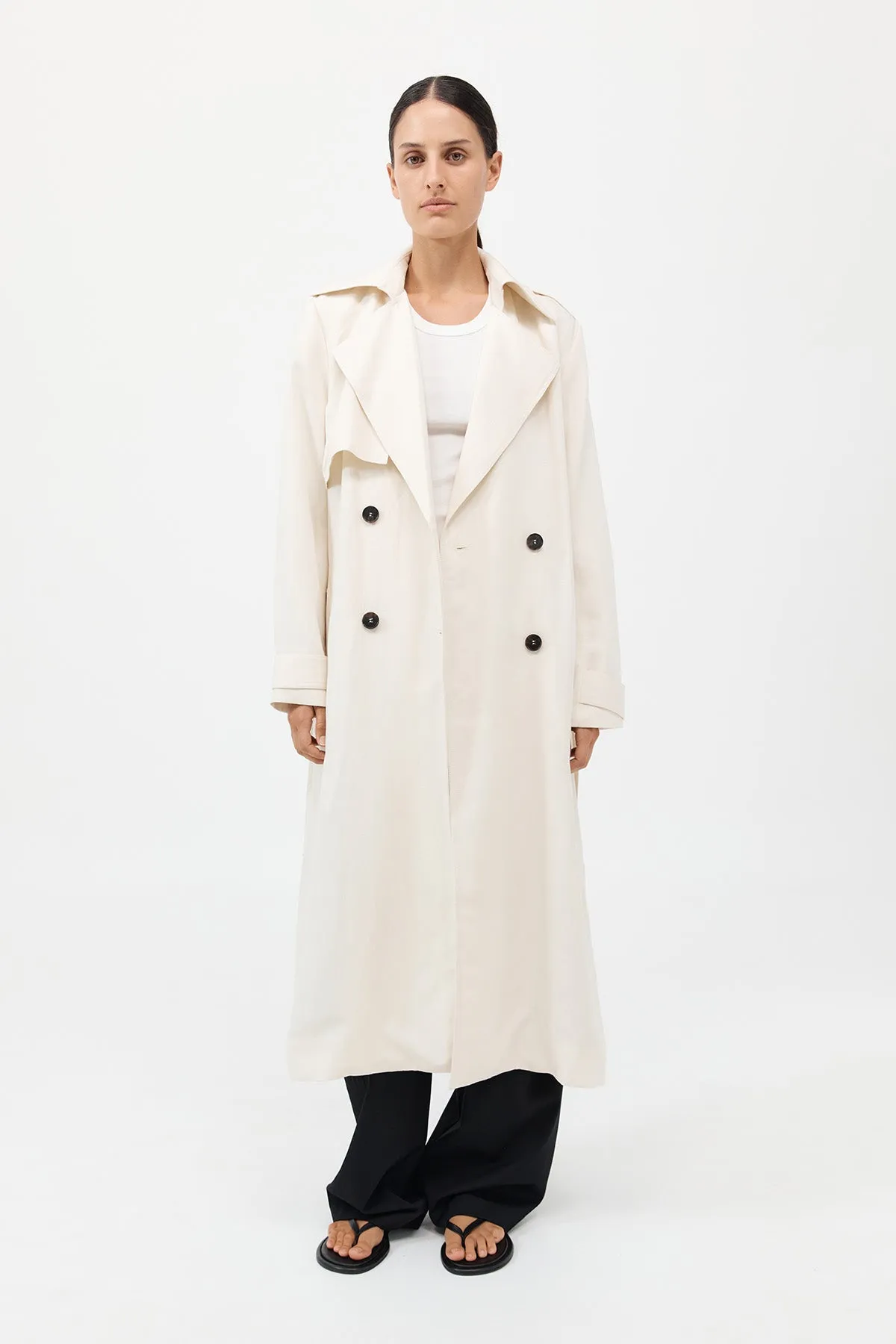 Soft Tailored Trench - Tofu