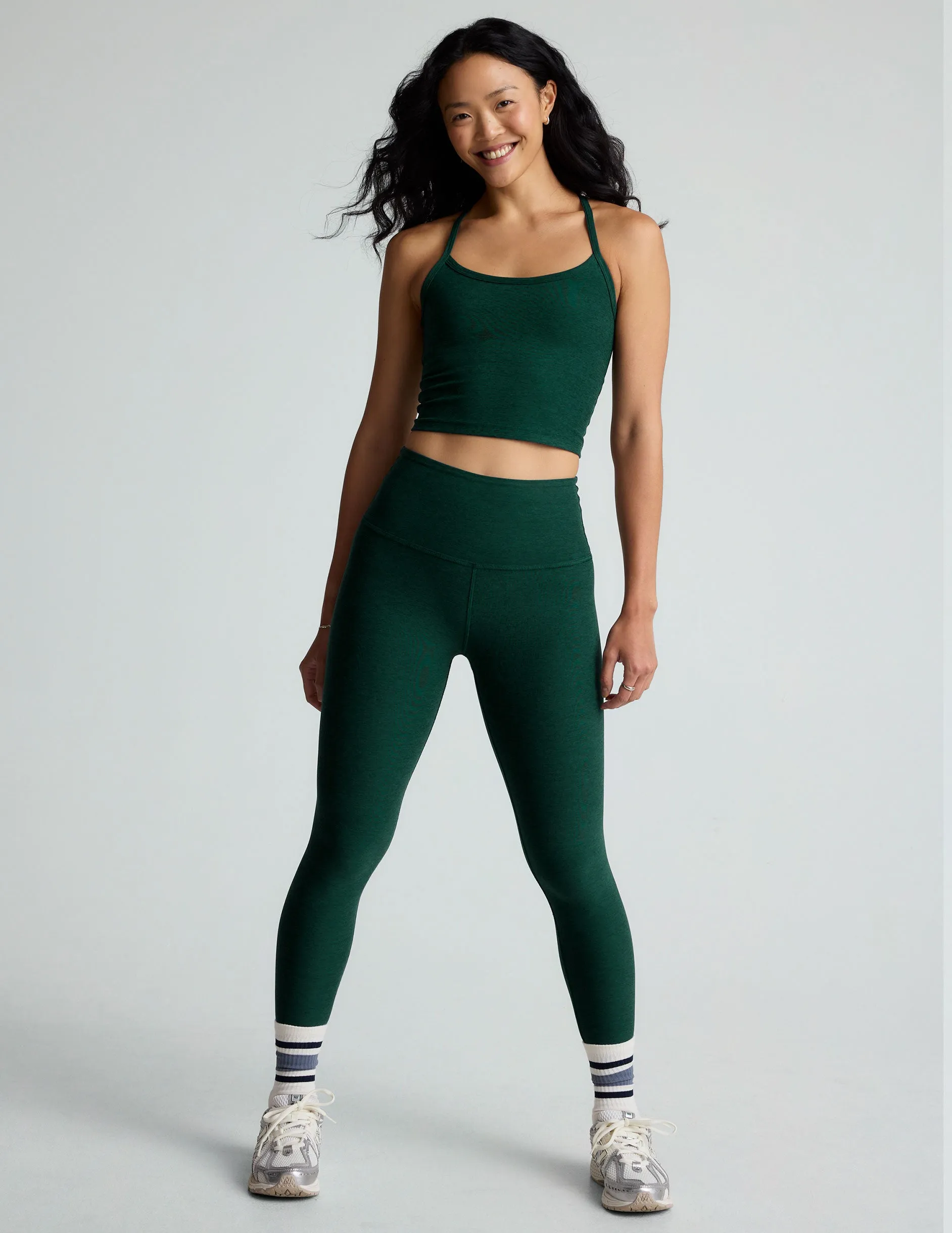 Spacedye Slim Racerback Cropped Tank