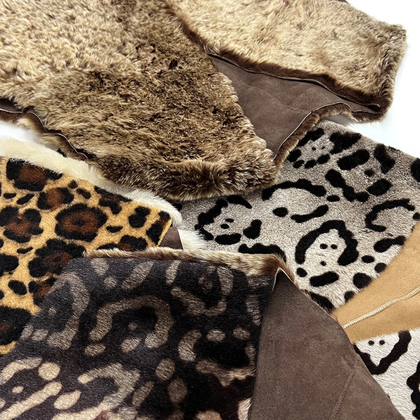 TAIGA Sheepskin Waistcoat - Tangerine Leopard / Cappuccino