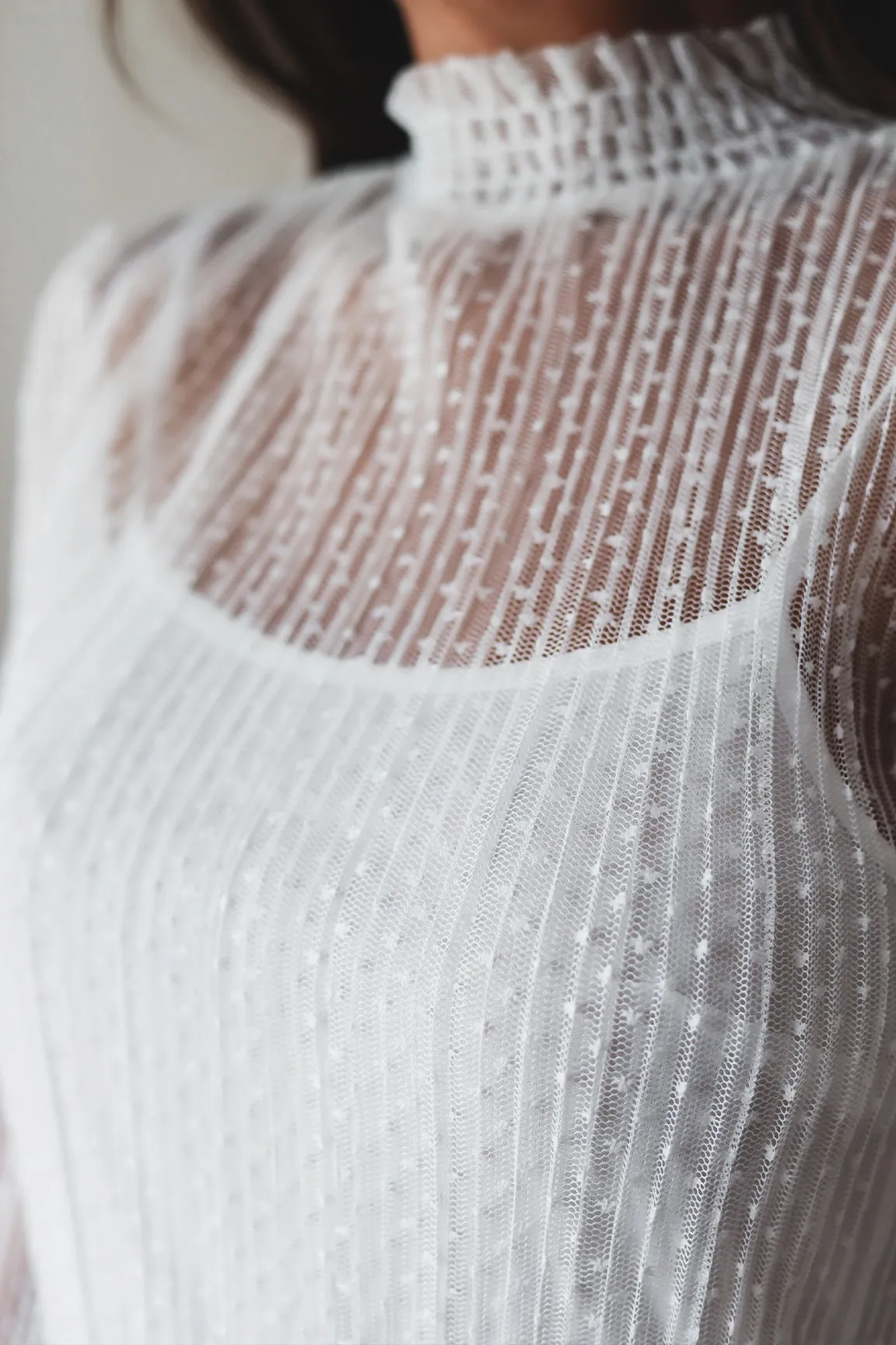 The Ivy Lace Blouse-White