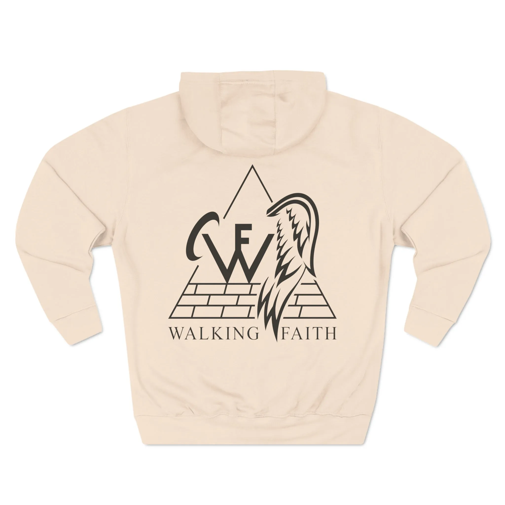 Three-Panel Fleece Hoodie