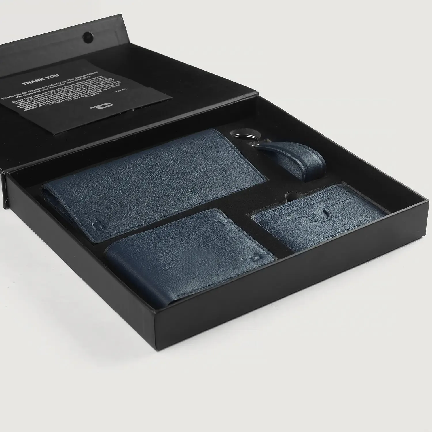 Timeless Taylen Blue Leather Gift Set