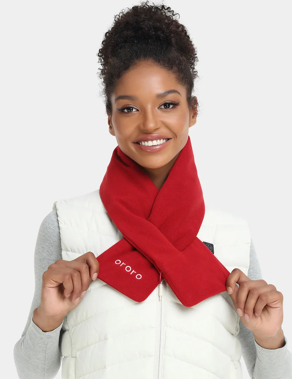Unisex Heated Scarf 2.0 - Black / Gray / Red