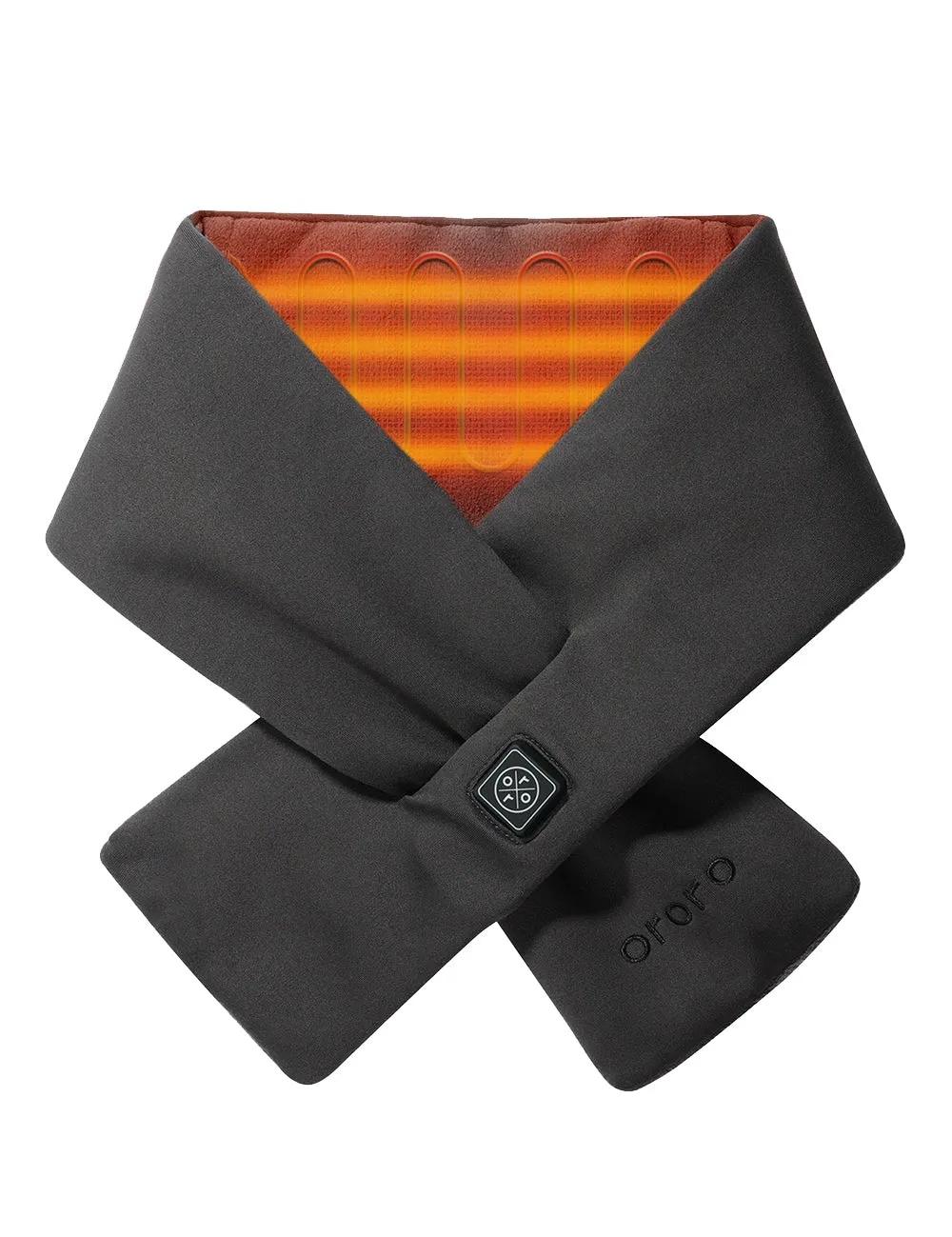 Unisex Heated Scarf 2.0 - Black / Gray / Red