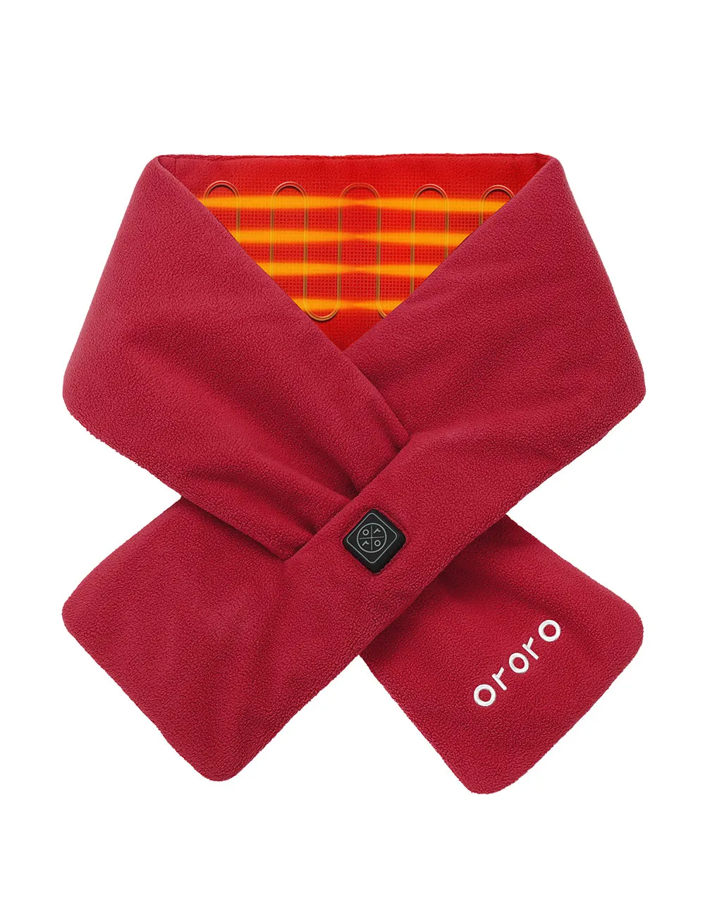 Unisex Heated Scarf 2.0 - Black / Gray / Red