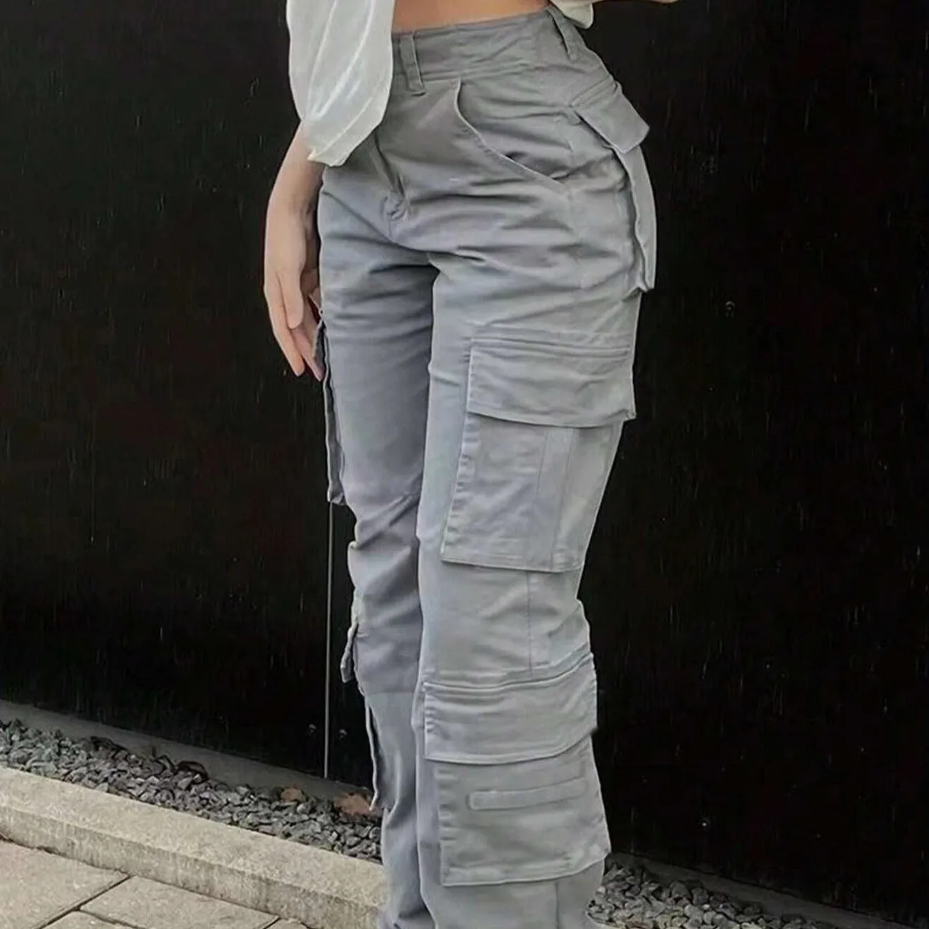 Vintage Pants Baggy Jeans Women Fashion 90s Streetwear