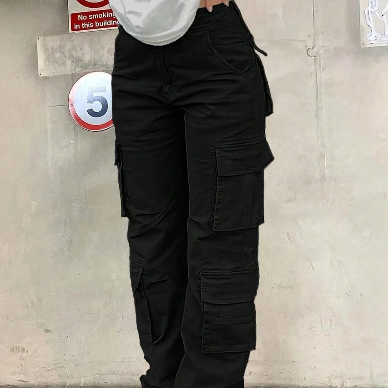 Vintage Pants Baggy Jeans Women Fashion 90s Streetwear