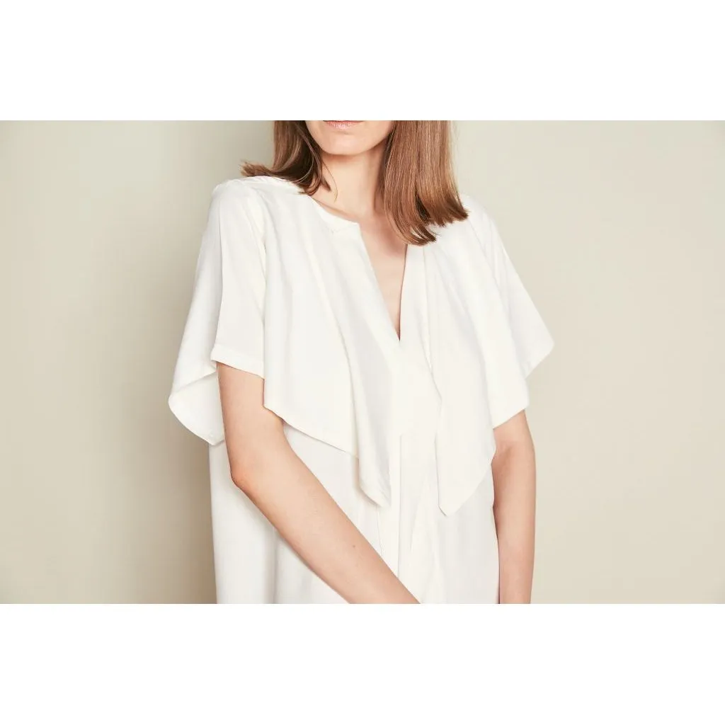 White Double Breast Dress