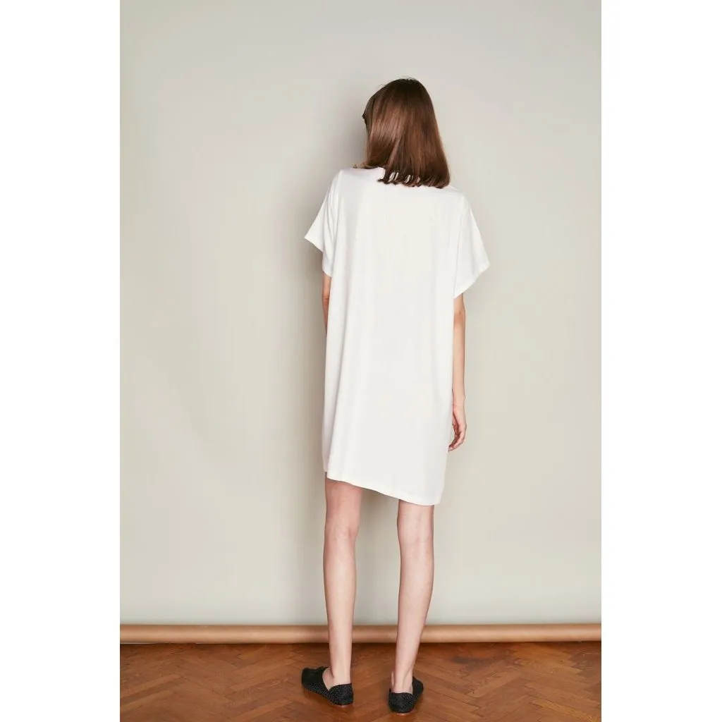 White Double Breast Dress